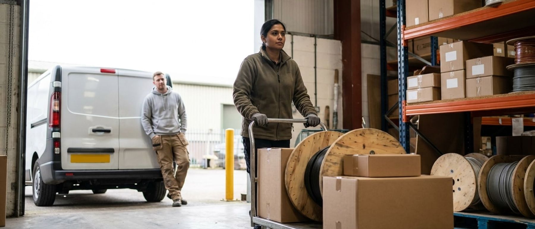 Electrical Wholesalers at work