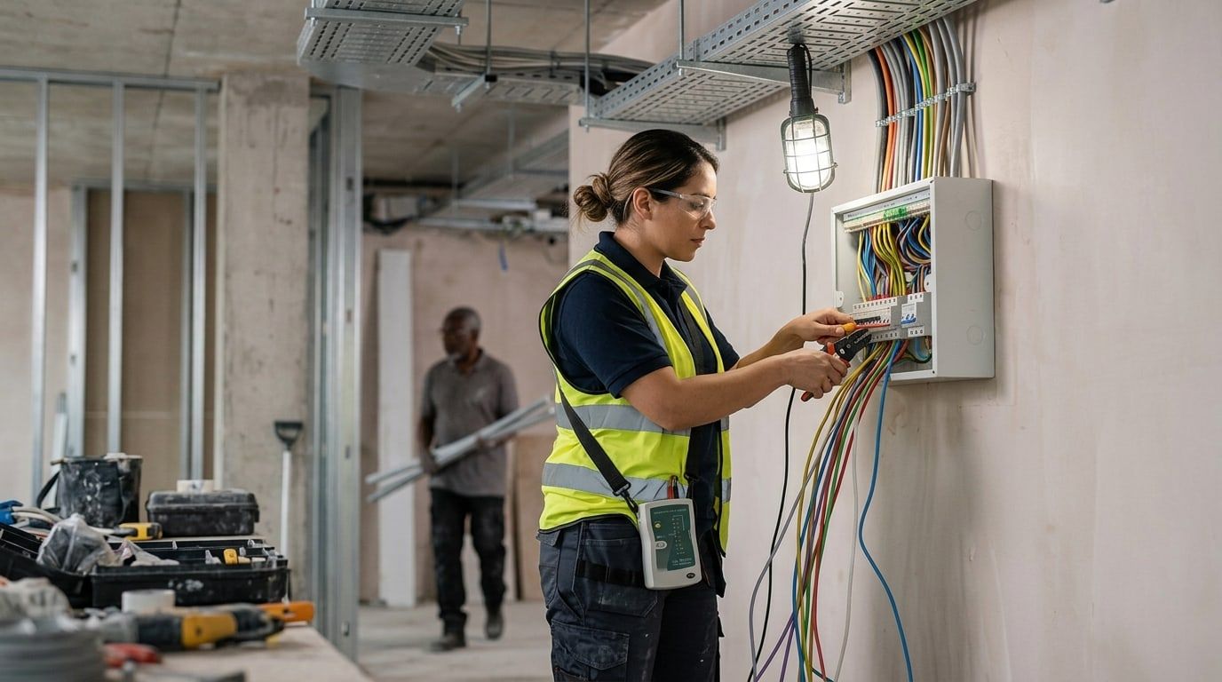 Electrical Contractors at work