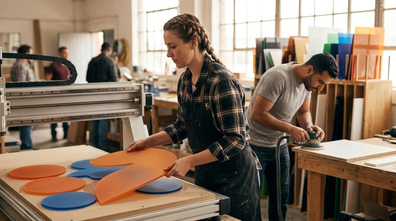 Sign Makers at work