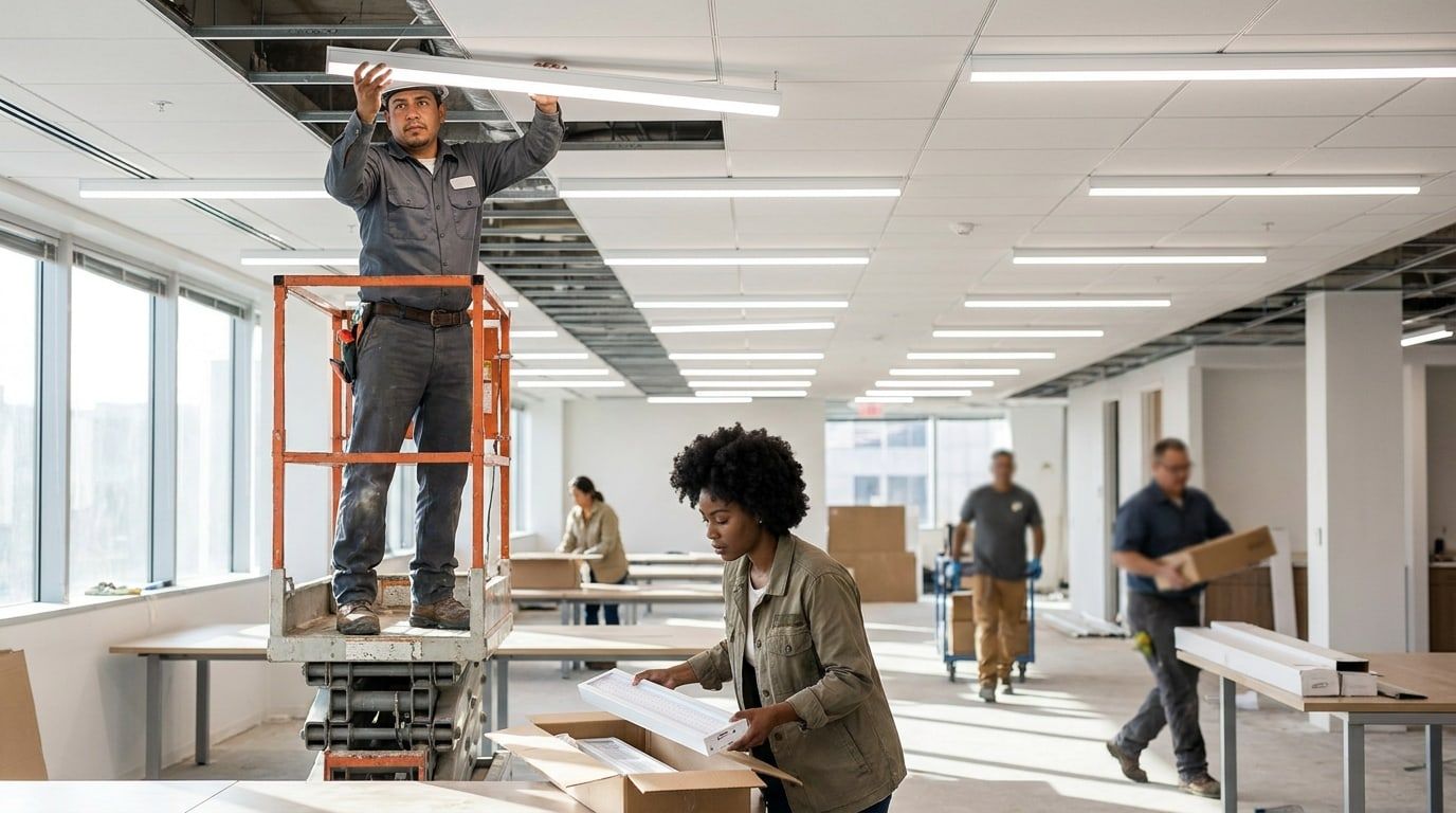 Commercial Lighting Design at work