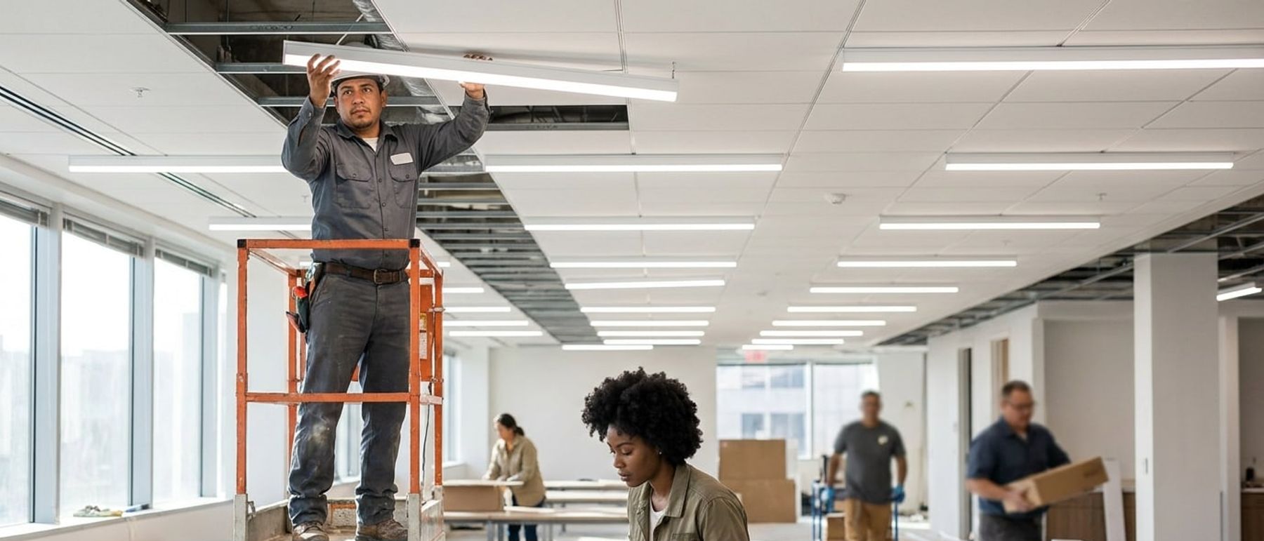Commercial Lighting Design at work