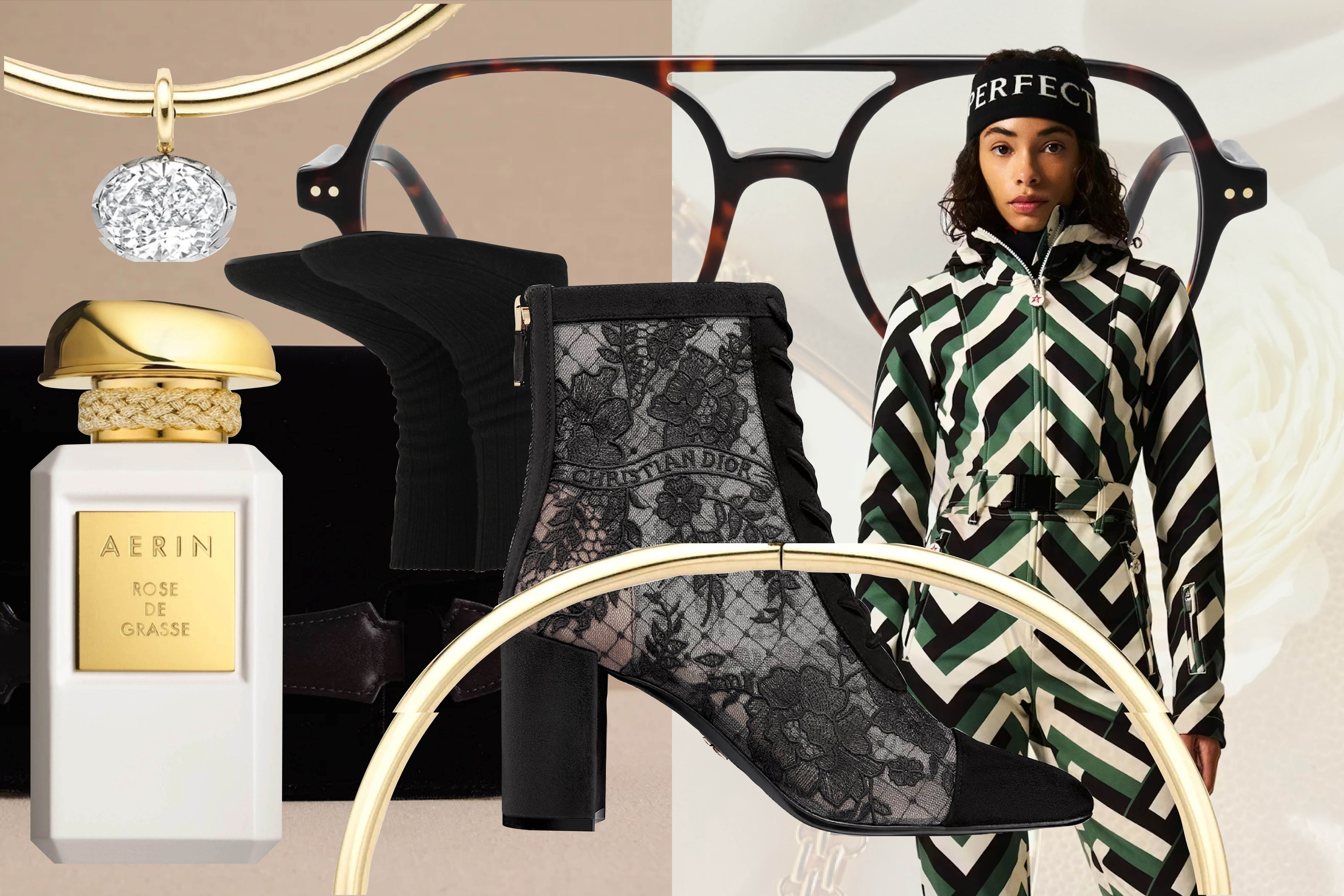 Editor’s Picks: Dior ankle boots, Jessica McCormack necklace, Jimmy Fairly glasses and Perfect Moment ski suit
