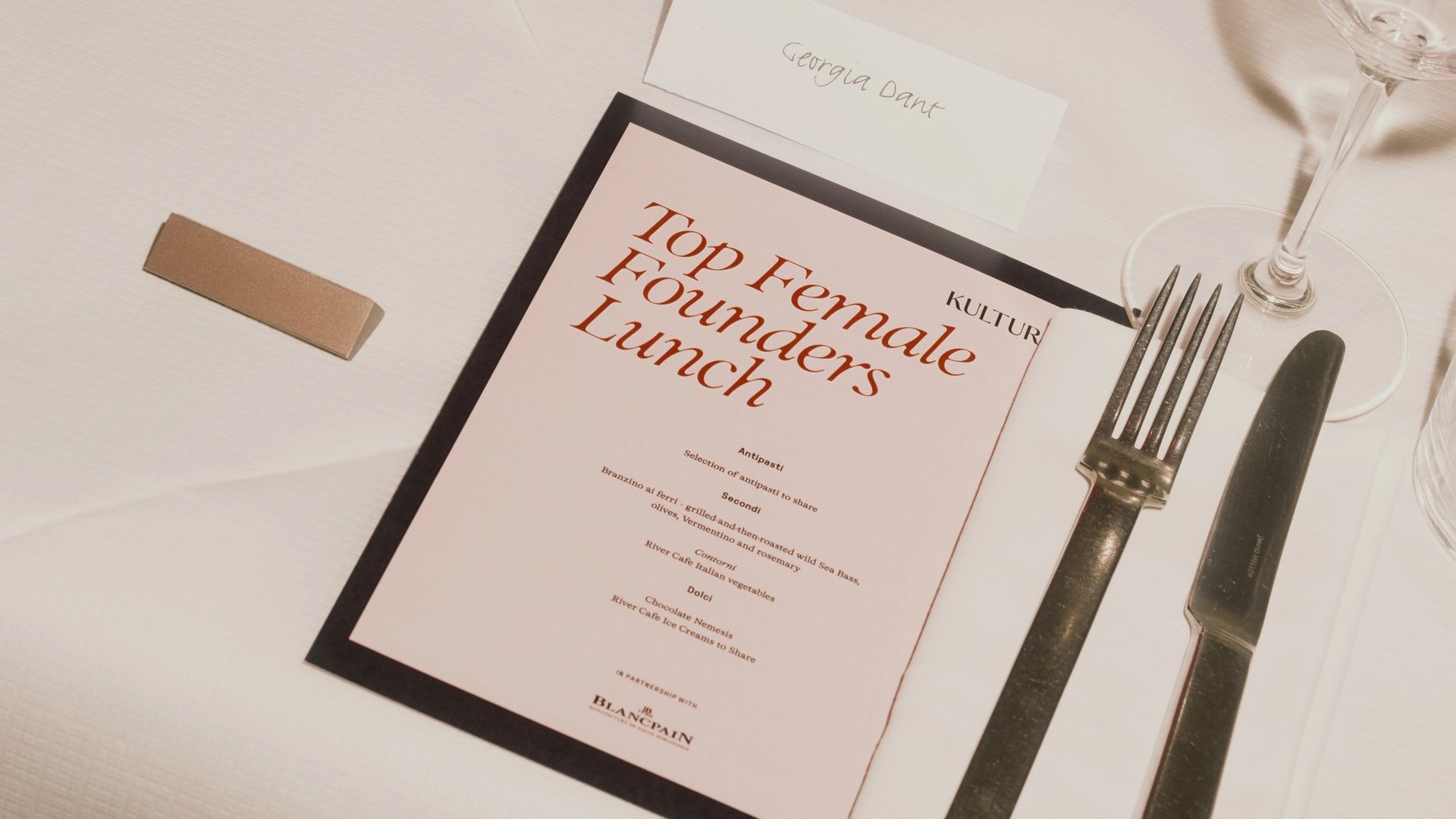 In partnership with Blancpain, Kultura hosted London’s Leading Female Founders Lunch.