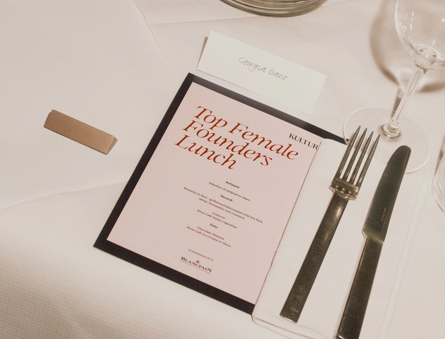 In partnership with Blancpain, Kultura hosted London’s Leading Female Founders Lunch.