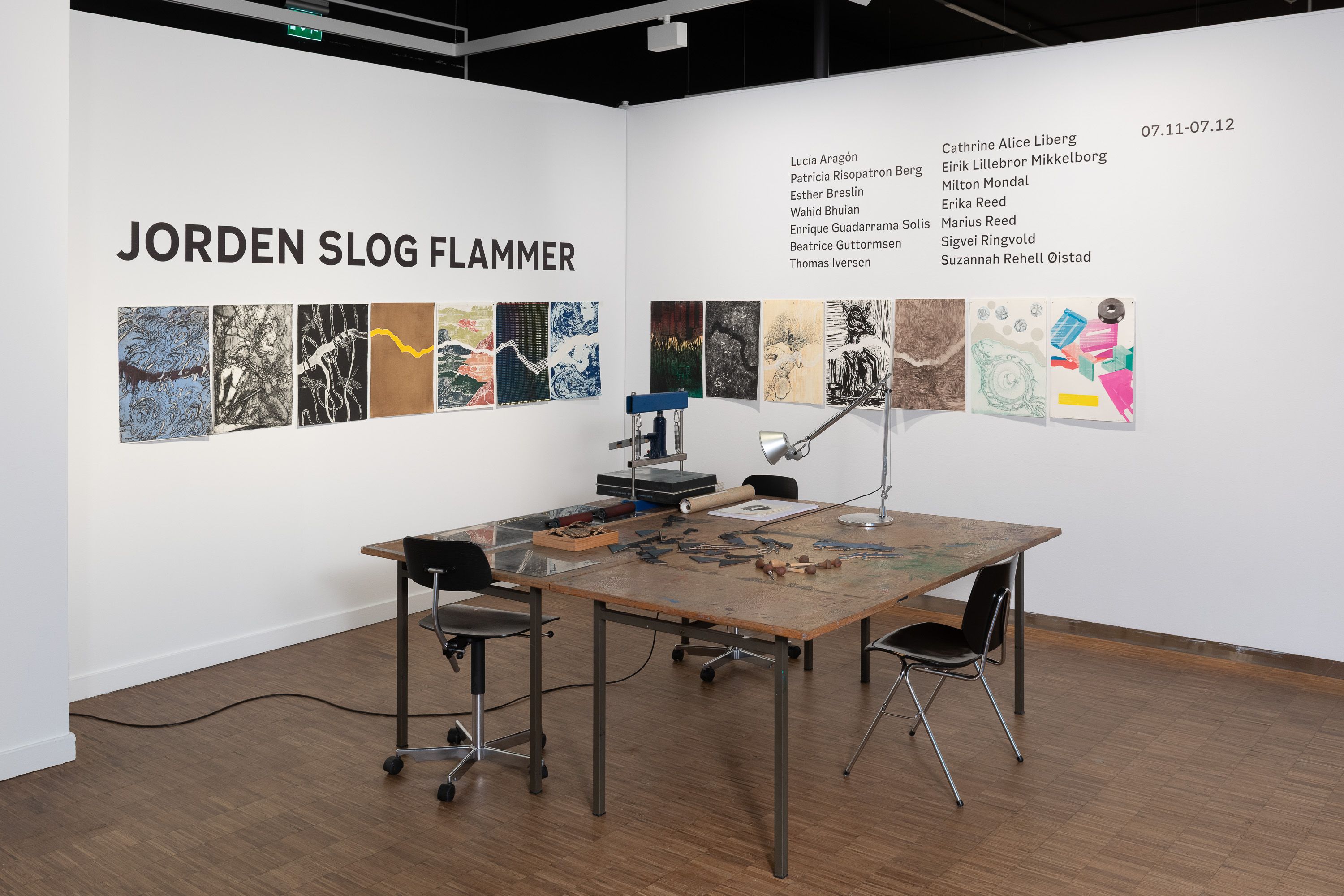 Jorden slog flammer