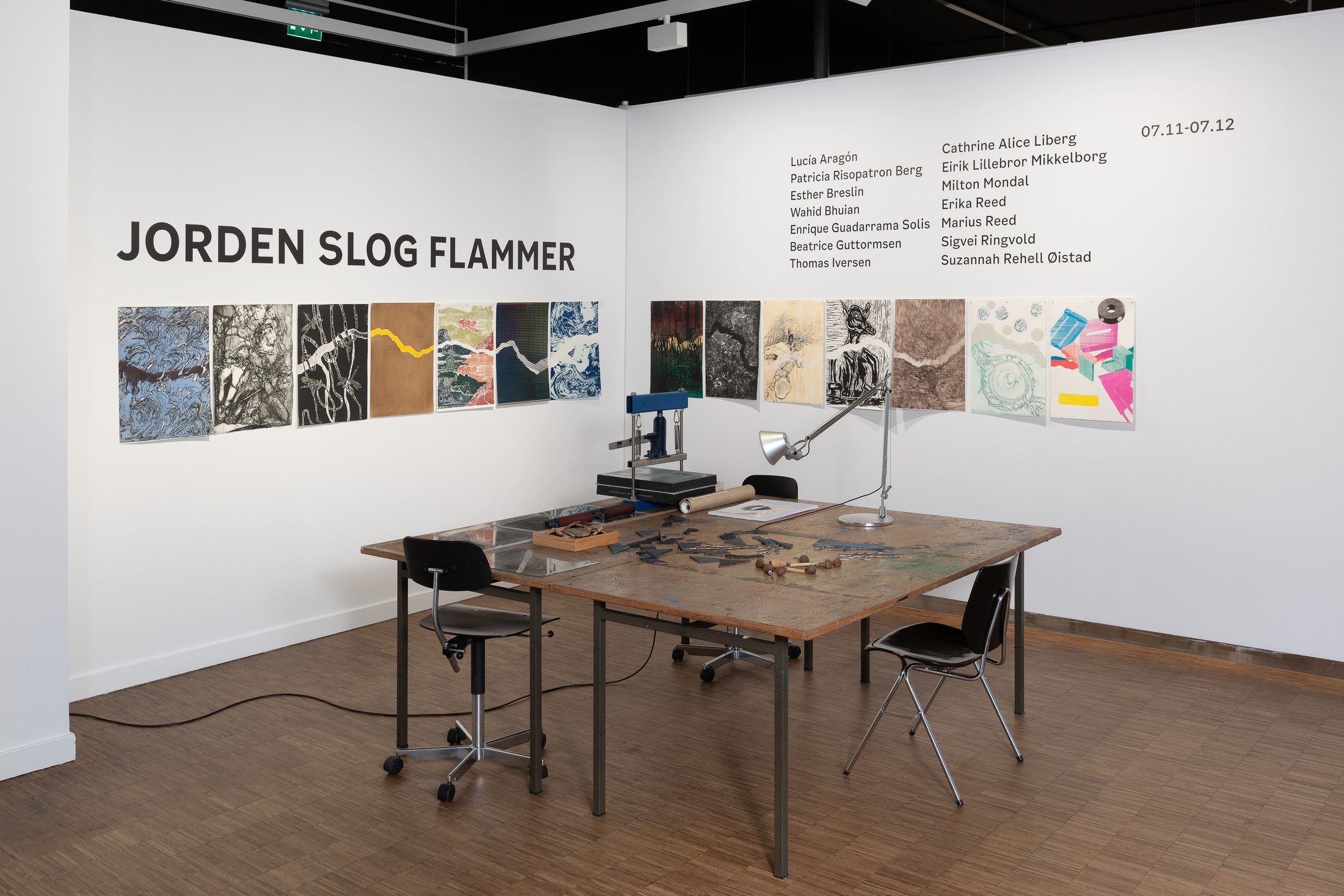 Jorden slog flammer