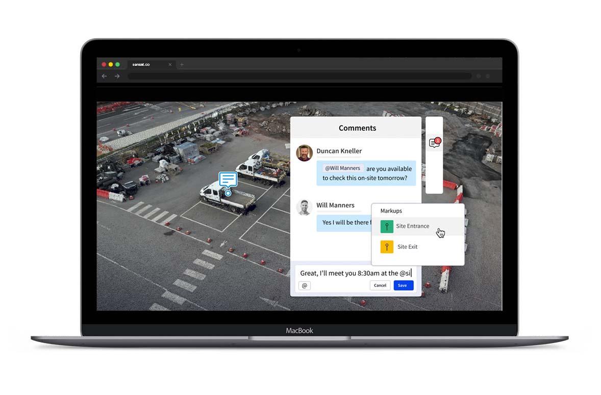 Sensat commenting feature