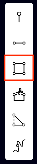 Select zone tool from the right hand panel