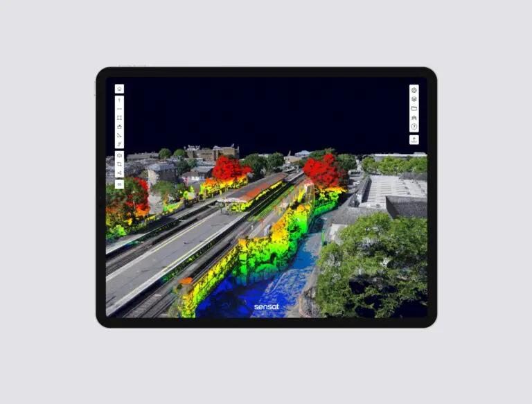 Digital twin of platform and railway