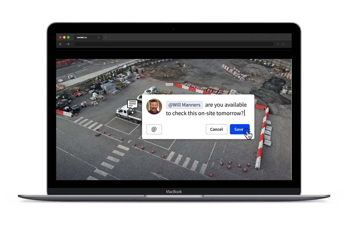 Sensat commenting feature