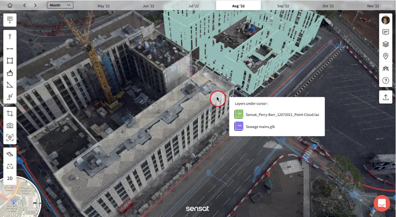 Sensat's digital twin platform