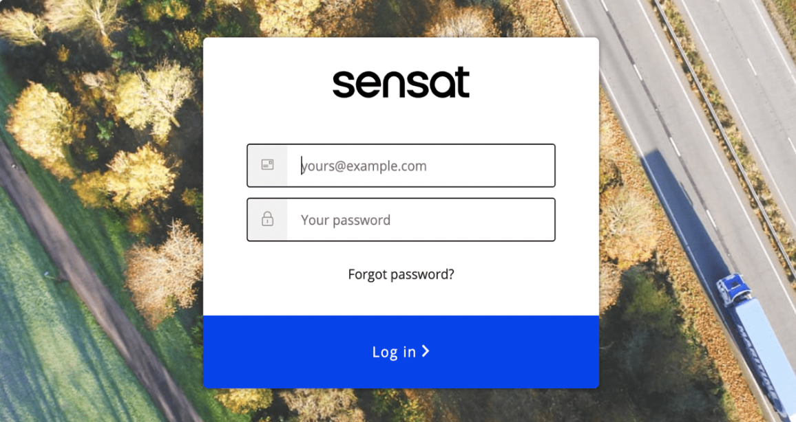 The log in pop-up displays a 'forgot password?' underneath the password box.