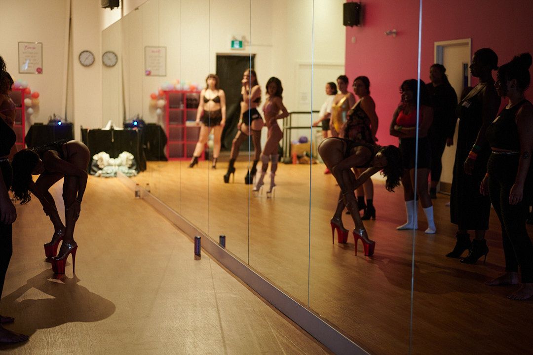 Women in a dance class