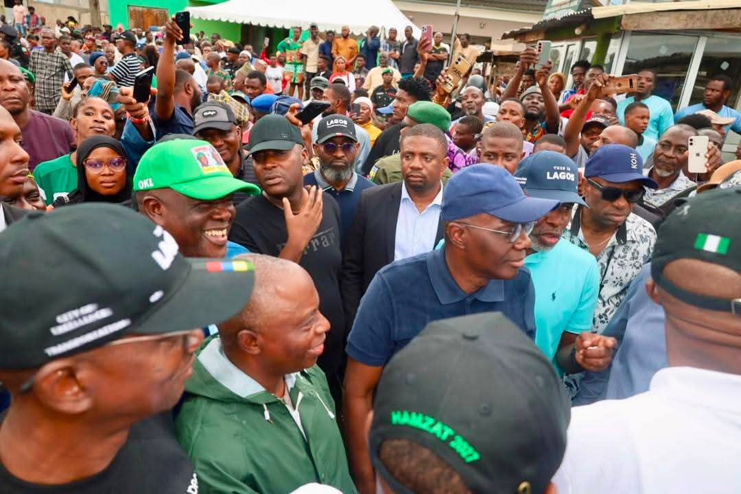 OLOWA RECEIVES SANWO-OLU, DEPUTY GOVERNOR, OTHERS AS LAGOS INTENSIFIES FLOOD RESPONSE IN GBETU-IWEREKUN