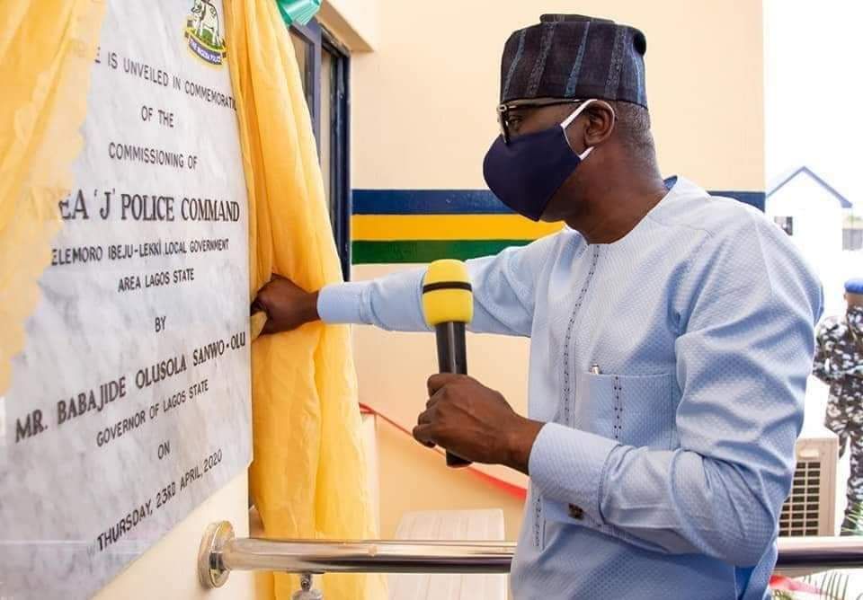Commissioning of New Lagos Area 'J' Police Command at Elemoro Town, Ibeju-Lekki Local Government Area of Lagos State.