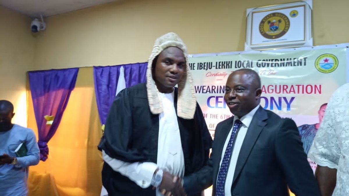 SWEARING IN CEREMONY AND PROCLAMATION OF THE NEWLY ELECTED COUNCILLORS IN IBEJU-LEKKI LOCAL GOVERNMENT...