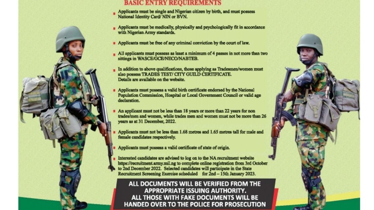 STAKEHOLDERS' ENGAGEMENT AND REGISTRATION ON ARMY RECRUITMENT EXERCISE.