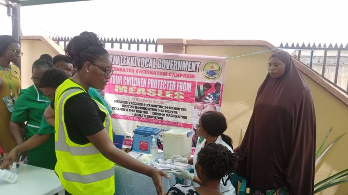IBEJU-LEKKI LOCAL GOVERNMENT. STATE WIDE INTEGRATED MEASLES VACCINATION FLAGS-OFF CAMPAIGN.