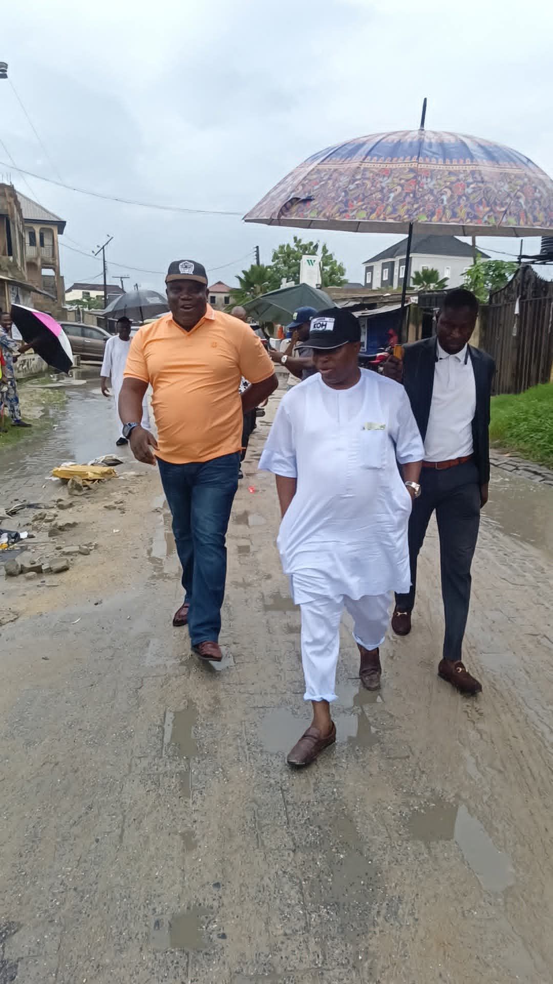 HON. OLOWA INSPECTS ONGOING AND PROPOSED INFRASTRUCTURAL PROJECTS ACROSS IBEJU-LEKKI