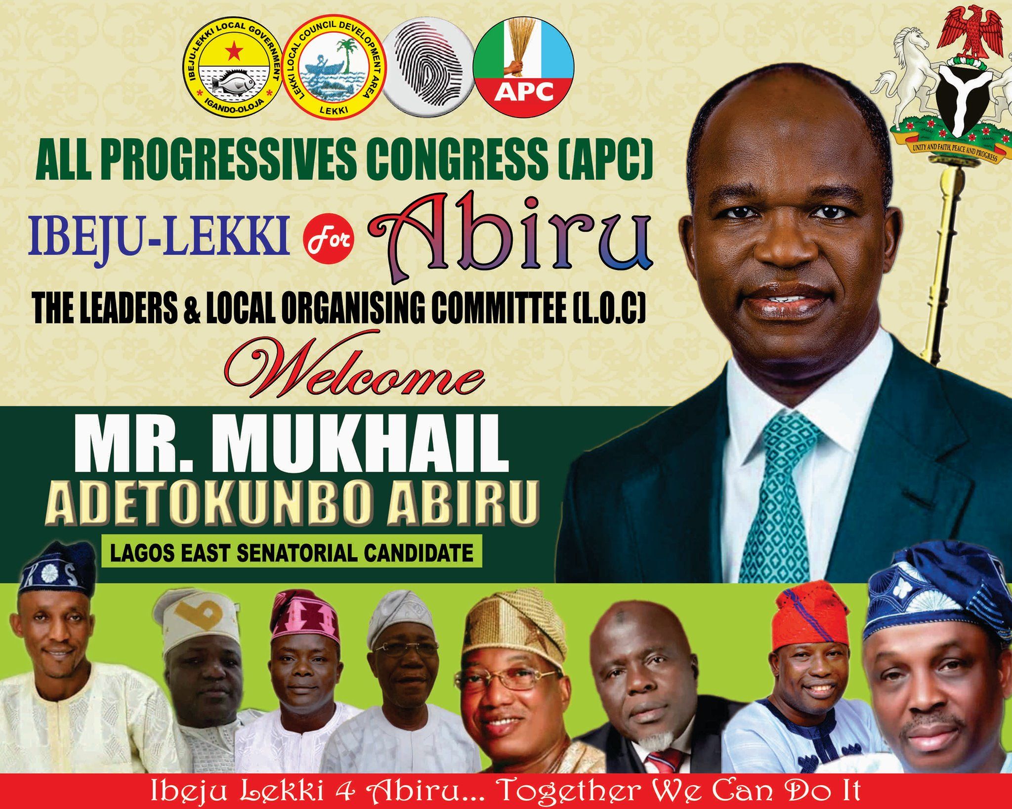 VISITATION OF ALL PROGRESSIVE CONGRESS (APC) LAGOS EAST SENATORIAL CANDIDATE