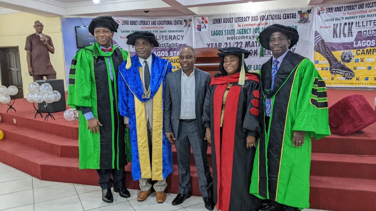 IBEJU LEKKI COUNCIL CHAIRMAN ATTENDS GRADUATION AND MATRICULATION CEREMONY OF LEKKI ADULT LITERACY AND VOCATIONAL CENTER, CHARGES GRADUANDS TO STAY FOCUSED AND BE RESILIENT