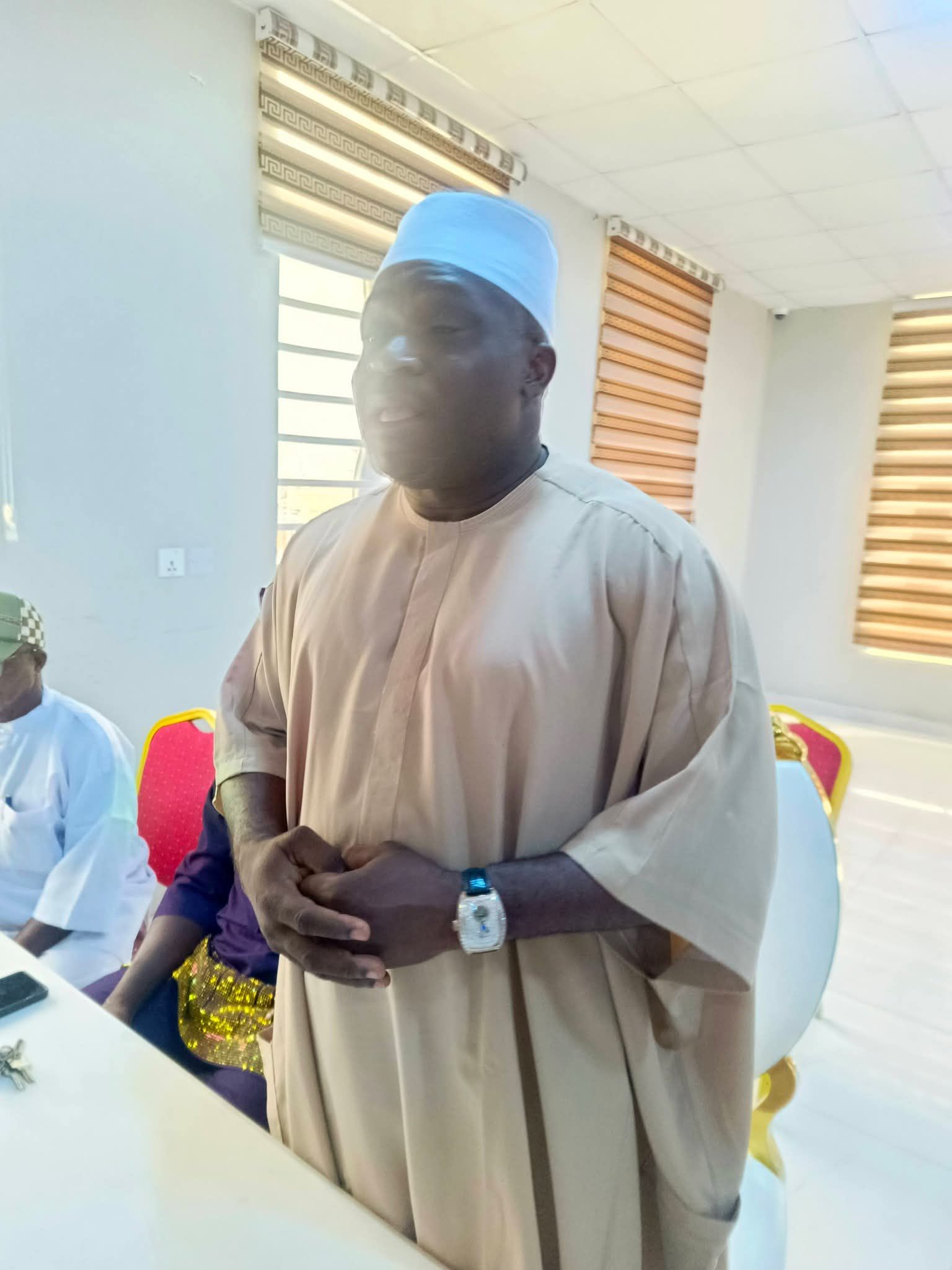 HON. OLOWA STEPS UP SECURITY MEASURES; MEETS WITH TRICYCLE, MOTORCYCLE, AND NURTW UNIT CHAIRMEN IN IBEJU-LEKKI