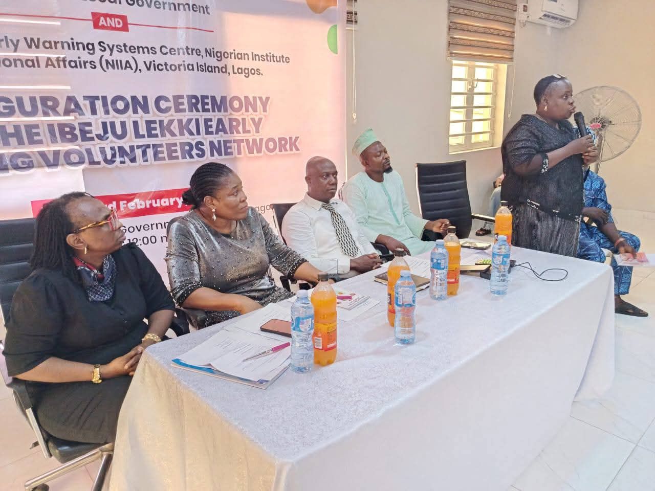 GENERAL LEO IRABOR EARLY WARNING SYSTEMS CENTER; IBEJU-LEKKI EARLY WARNING VOLUNTEERS NETWORK INAUGURATED
