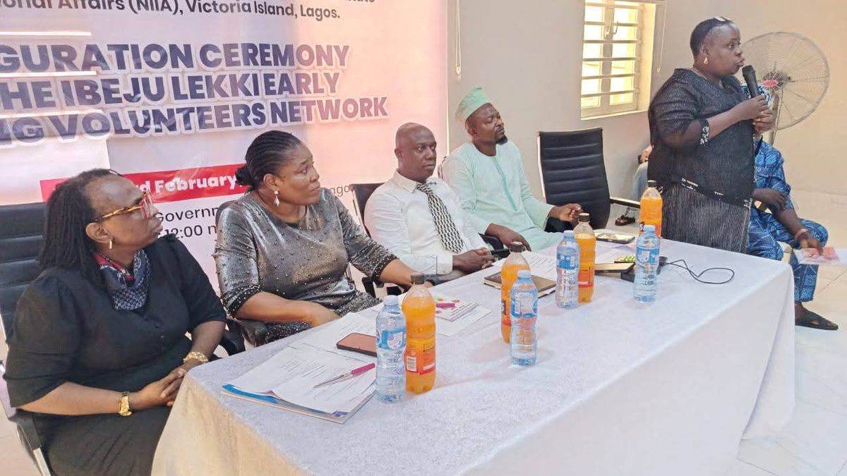 GENERAL LEO IRABOR EARLY WARNING SYSTEMS CENTER; IBEJU-LEKKI EARLY WARNING VOLUNTEERS NETWORK INAUGURATED