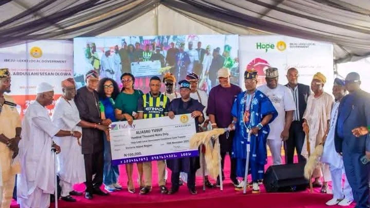 IBEJU-LEKKI LOCAL GOVERNMENT LAUNCHES CONDITIONAL CASH TRANSFER FOR VULNERABLE HOUSEHOLDS, ALIGNING WITH RENEWED HOPE AGENDA