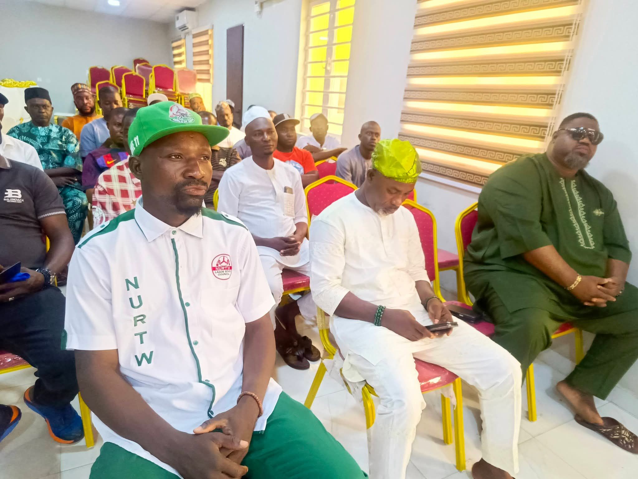 HON. OLOWA STEPS UP SECURITY MEASURES; MEETS WITH TRICYCLE, MOTORCYCLE, AND NURTW UNIT CHAIRMEN IN IBEJU-LEKKI