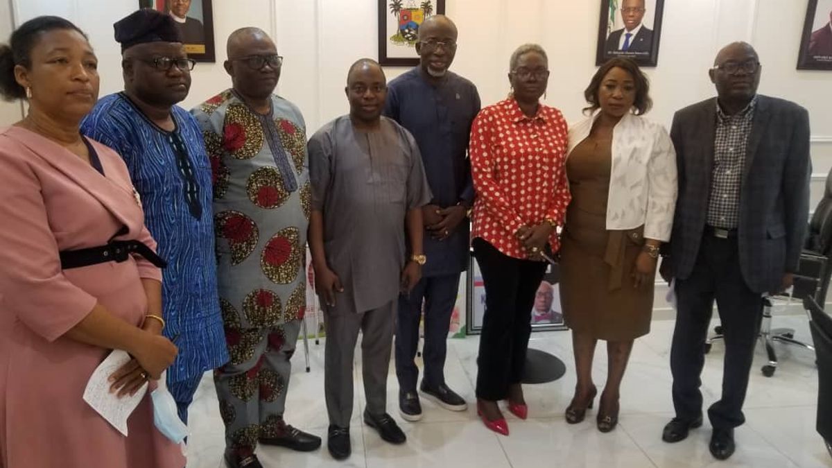 IBEJU-LEKKI COUNCIL MAYOR MEETS WITH LAGOS STATE PHYSICAL PLANNING PERMIT AUTHORITY (LASPPPA).