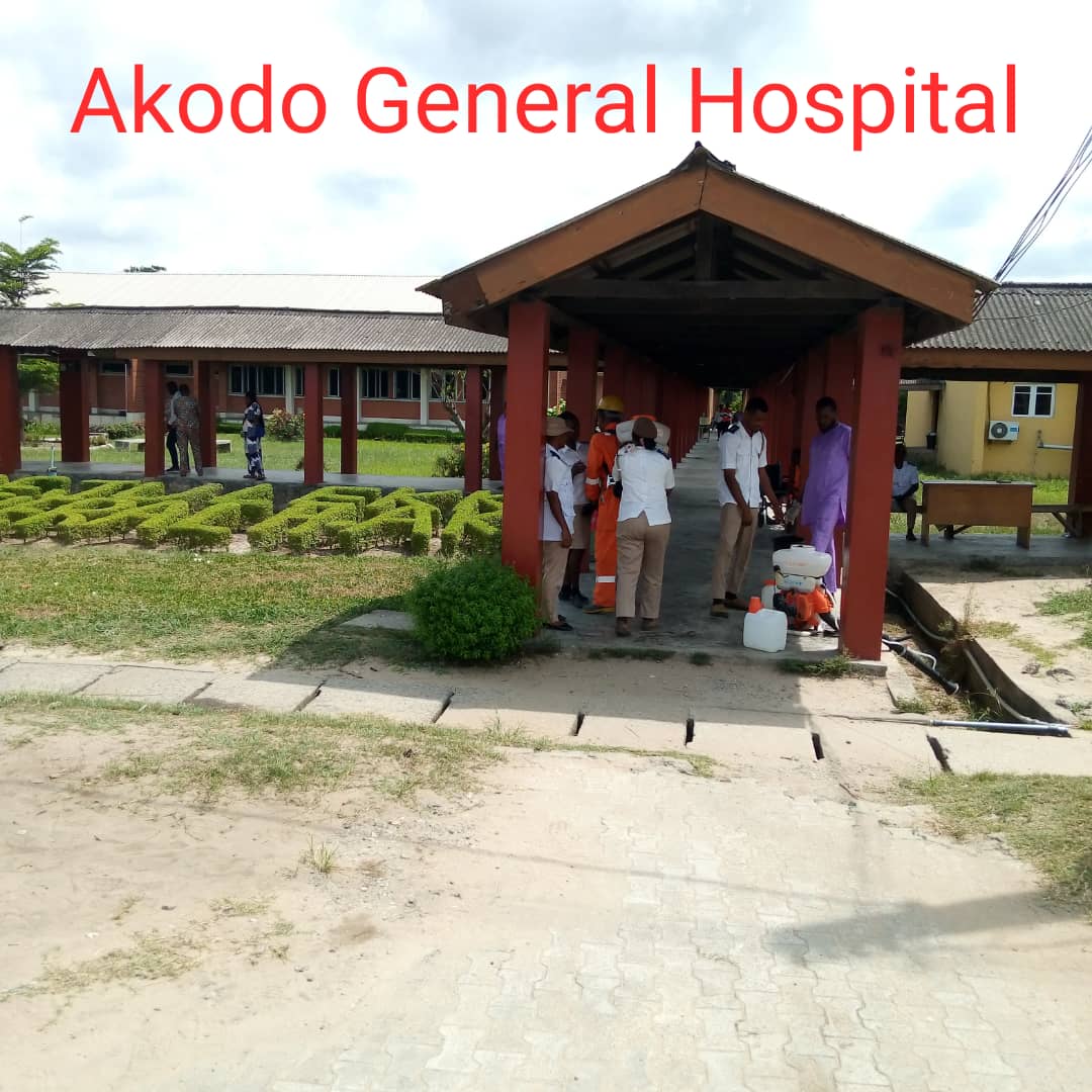DECONTAMINATION OF AKODO GENERAL HOSPITAL