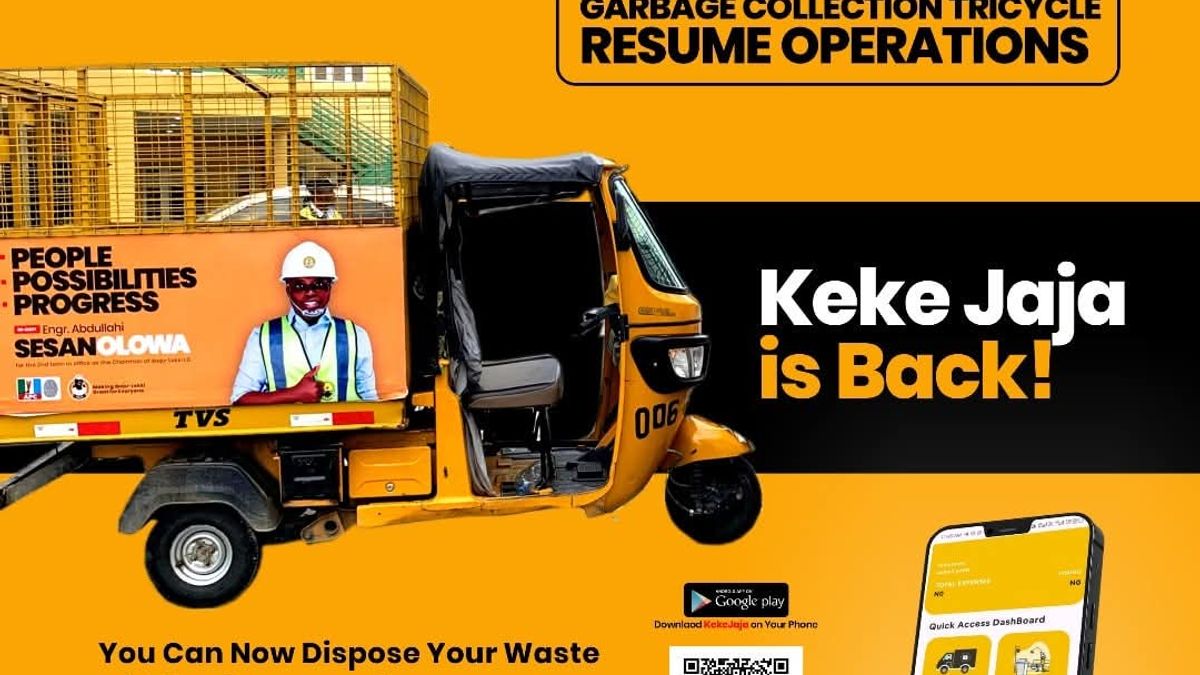 Keke Jaja Garbage Collection Tricycle