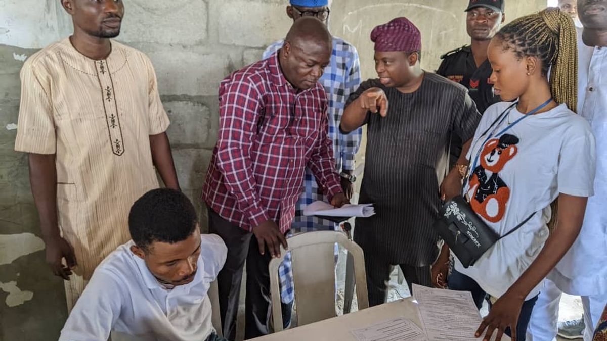 VISITATION OF ORIBANWA INEC VOTERS REGISTRATION CENTER