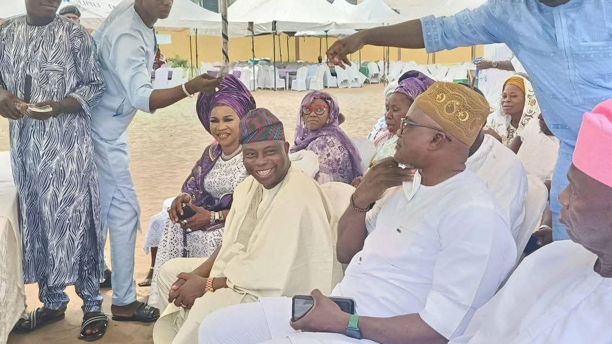 HON. OLOWA'S CONFIDENTIAL SECRETARY, MRS. FAUSAT OTUGADE-SALAAM BIDS BELOVED MOTHER, ALHAJA OTUGADE RISIKAT ADUNI, A HEARTFELT ADIEU AS 8TH DAY PRAYERS HOLD IN MAGBON-ALADE