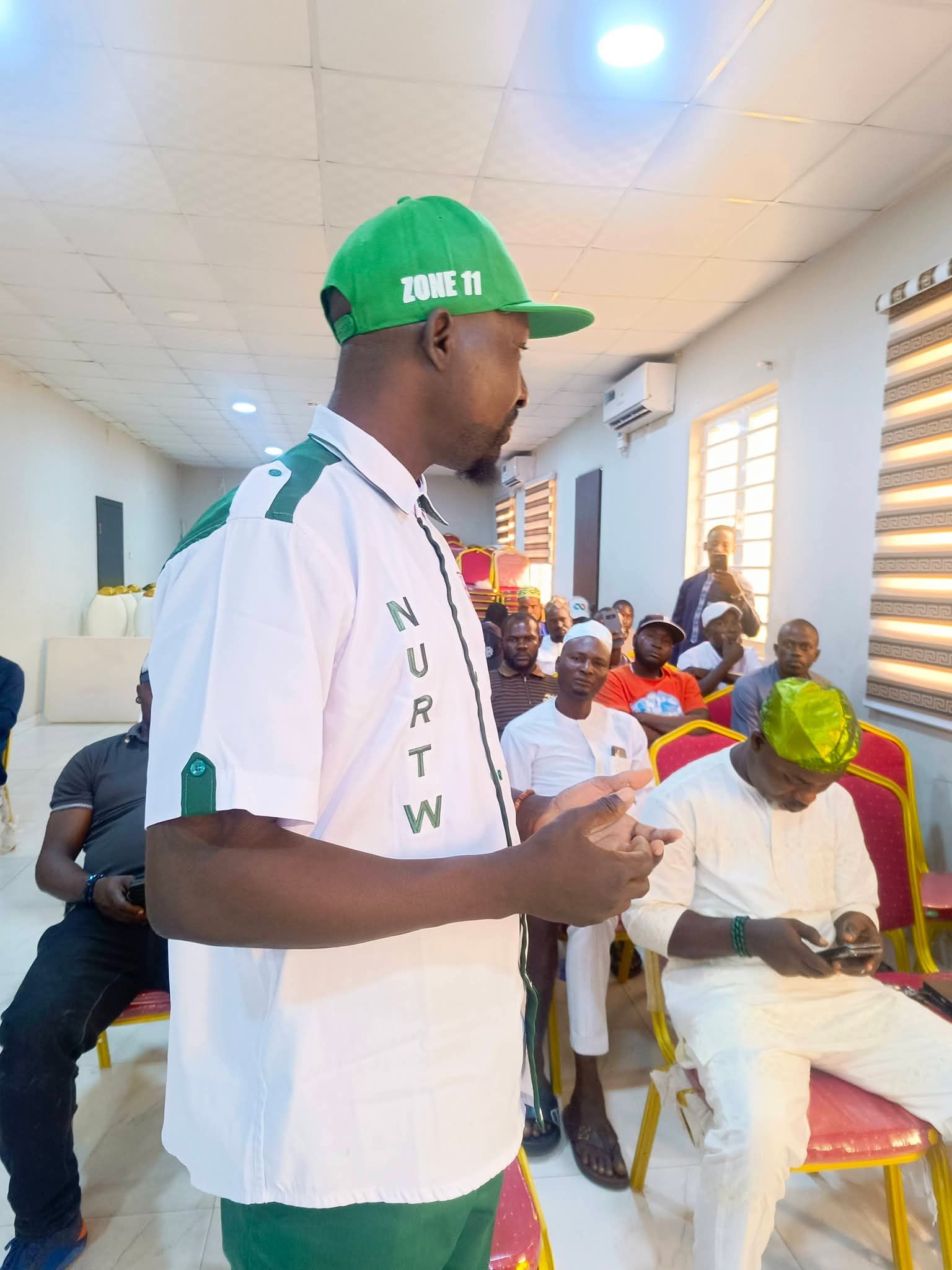 HON. OLOWA STEPS UP SECURITY MEASURES; MEETS WITH TRICYCLE, MOTORCYCLE, AND NURTW UNIT CHAIRMEN IN IBEJU-LEKKI