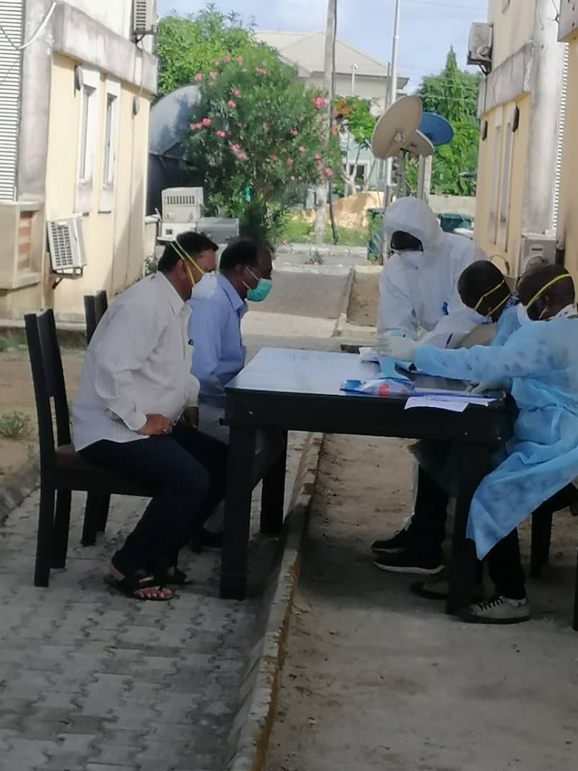 ONGOING SAMPLE COLLECTION IN AWOYAYA PRIMARY HEALTH CARE CENTER (MAYFAIR GARDEN) IBEJU-LEKKI LOCAL GOVERNMENT
