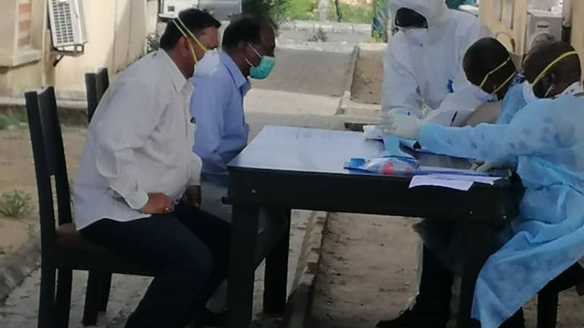 ONGOING SAMPLE COLLECTION IN AWOYAYA PRIMARY HEALTH CARE CENTER (MAYFAIR GARDEN) IBEJU-LEKKI LOCAL GOVERNMENT