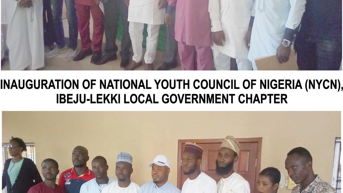 INAUGURATION OF NATIONAL YOUTH COUNCIL OF NIGERIA (NYCN), IBEJU-LEKKI LOCAL GOVERNMENT CHAPTER