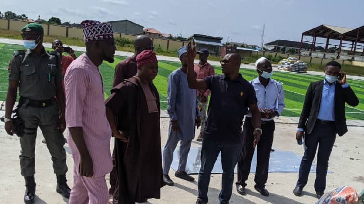 Inspection of ongoing Construction of Block of 12 Classrooms