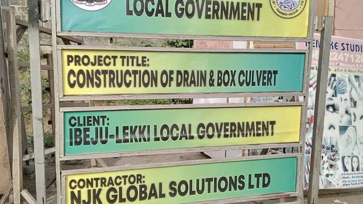 First Phase of Ogunfayo Box Culvert Drainage