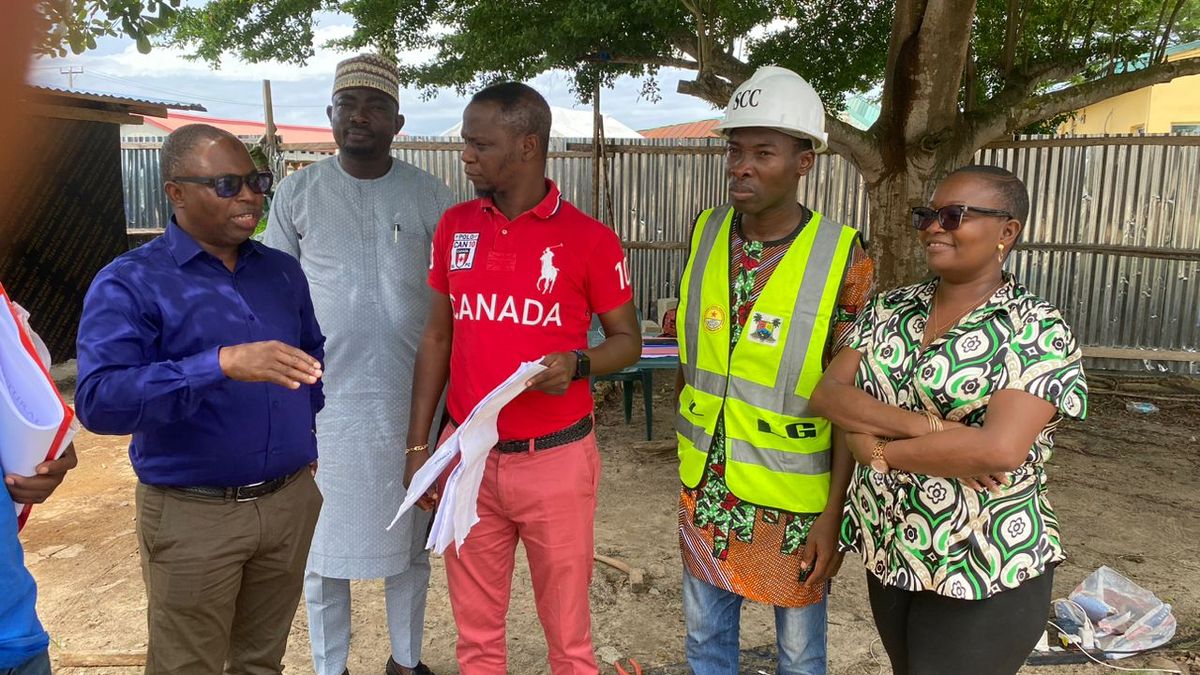 ONGOING COUNCIL SECRETARIAT ULTRA MODERN PROJECT, OLOWA RECEIVES LASBCA OFFICIALS.