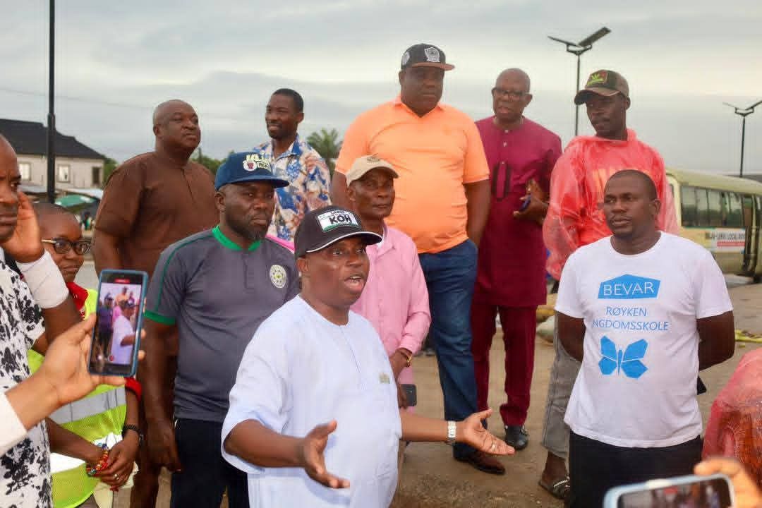 HON. OLOWA INSPECTS ONGOING AND PROPOSED INFRASTRUCTURAL PROJECTS ACROSS IBEJU-LEKKI