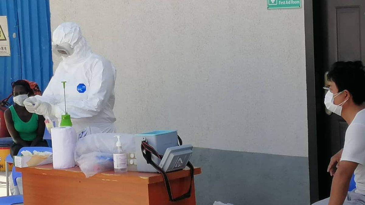 Ongoing Sample Collection of Corona Virus (COVID-19) Pandemic Inside Dangote Refinery