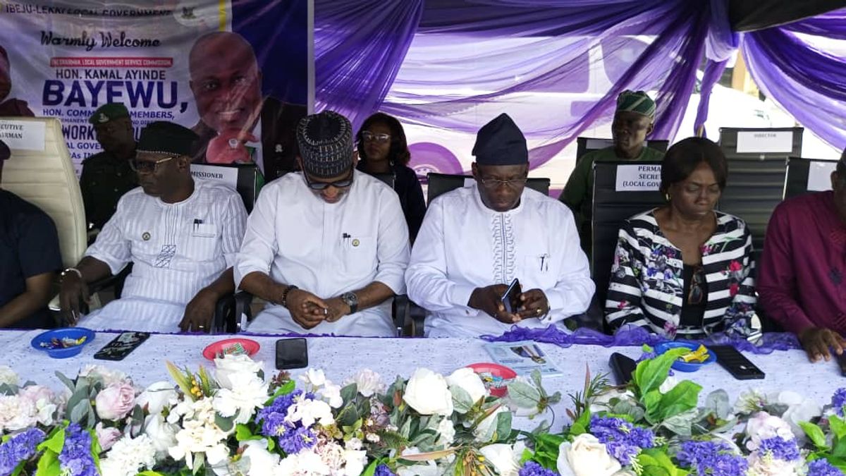 LSLGSC COMMISSIONERS ON A WORKING VISIT TO IBEJU-LEKKI LOCAL GOVERNMENT