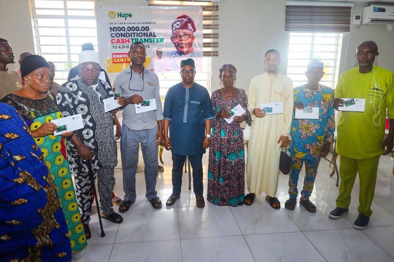 IBEJU-LEKKI LOCAL GOVERNMENT DISBURSES ₦100,000 CONDITIONAL CASH TRANSFER TO FOURTH BATCH BENEFICIARIES