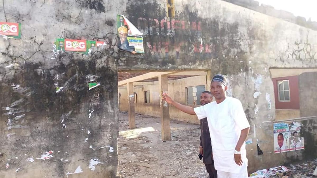 On-going Renovation of dilapidated Town Hall at Orofun Town