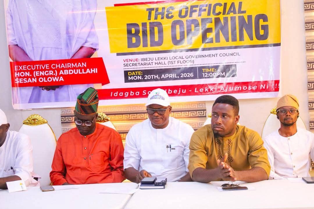 IBEJU-LEKKI LOCAL GOVERNMENT HOLDS TRANSPARENT BID OPENING FOR DEVELOPMENT PROJECTS