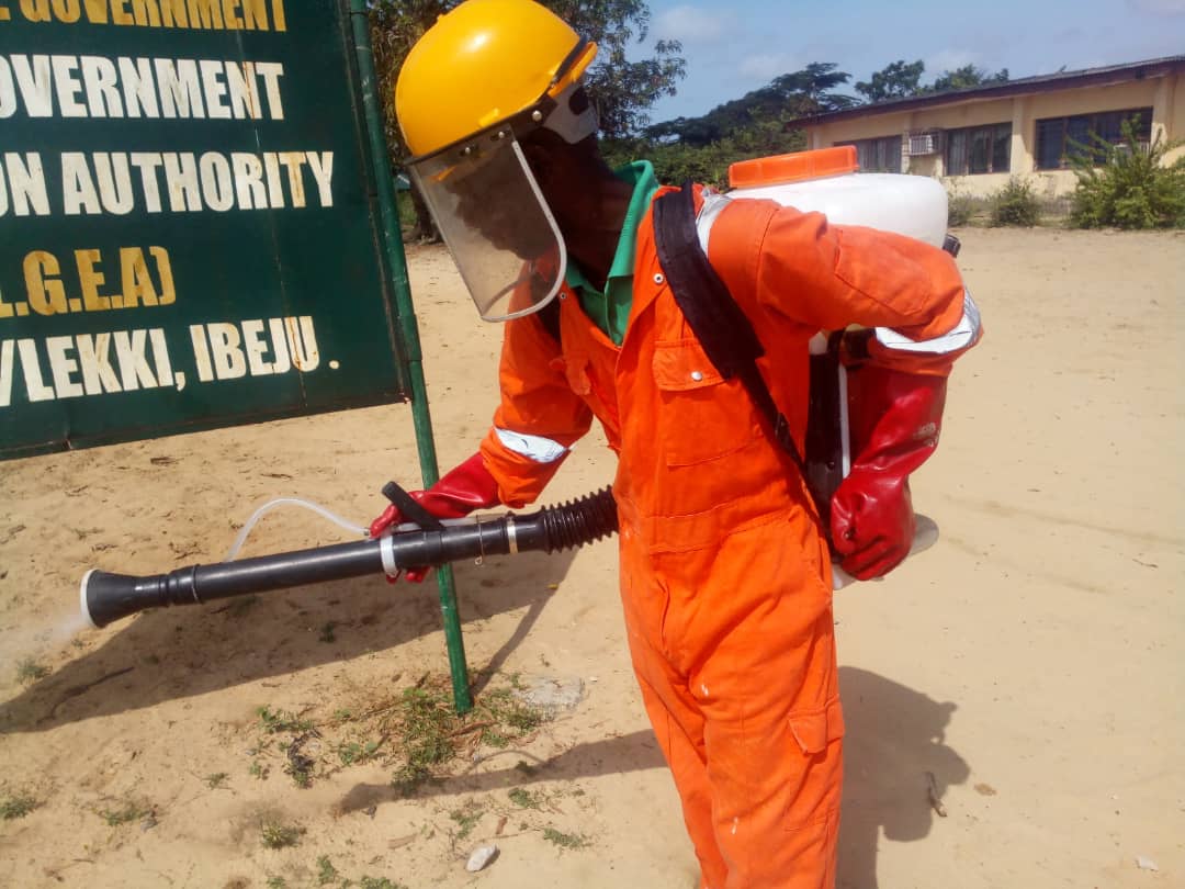 Decontamination of Local Government Education Authority (L.G.E.A) Ibeju-Lekki Local Government