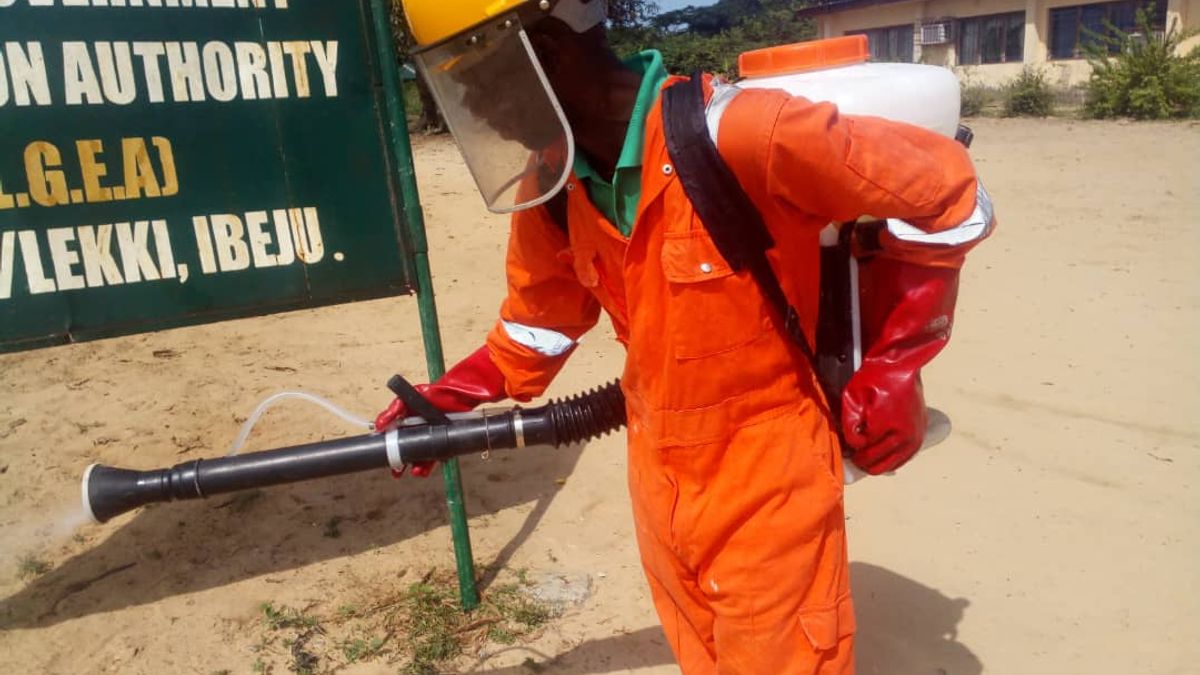 Decontamination of Local Government Education Authority (L.G.E.A) Ibeju-Lekki Local Government